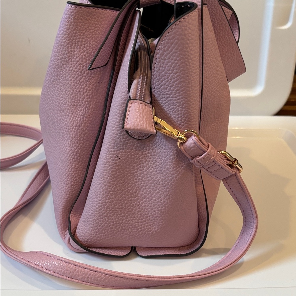 kate spade Pebbled Leather Lavender Hand or Shoulder Bag with Gold Hardware - Picture 8 of 15